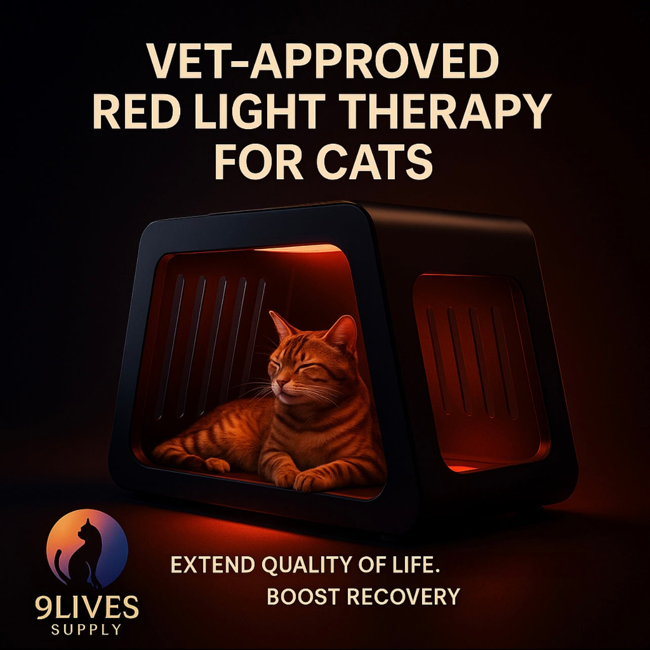 Extend Your Cat’s Life with Red Light Therapy: The Science Behind the 9Lives Vitality Pod™